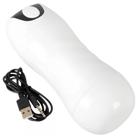 STROKER - masturbator met zuig- en trilfunctie - oplaadbaar - wit