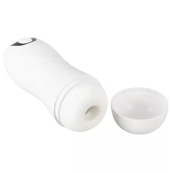 STROKER - masturbator met zuig- en trilfunctie - oplaadbaar - wit