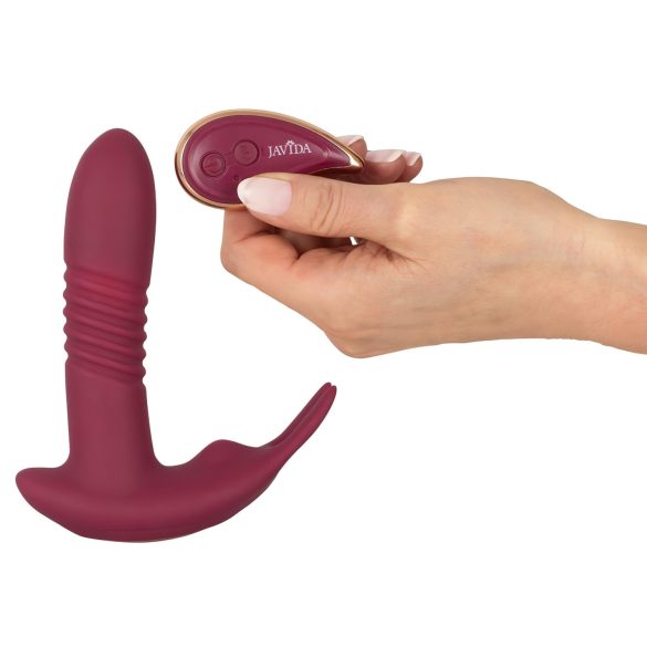 Javida - clitoris vibrator met afstandsbediening - 3 standen - rood