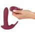 Javida - clitoris vibrator met afstandsbediening - 3 standen - rood