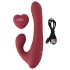 Javida - Roterende vibrator met clitorisarm (rood)