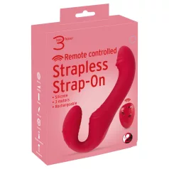   You2Toys - strapless strap-on vibrator - afstandsbediening - rood