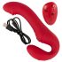You2Toys Strapless - Draadloze, bevestigbare vibrator (rood)