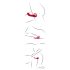 You2Toys Strapless - Draadloze, bevestigbare vibrator (rood)