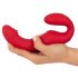You2Toys Strapless - Draadloze, bevestigbare vibrator (rood)