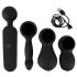 Couples Choice - Oplaadbaar verwarmend massagevibrator (zwart)