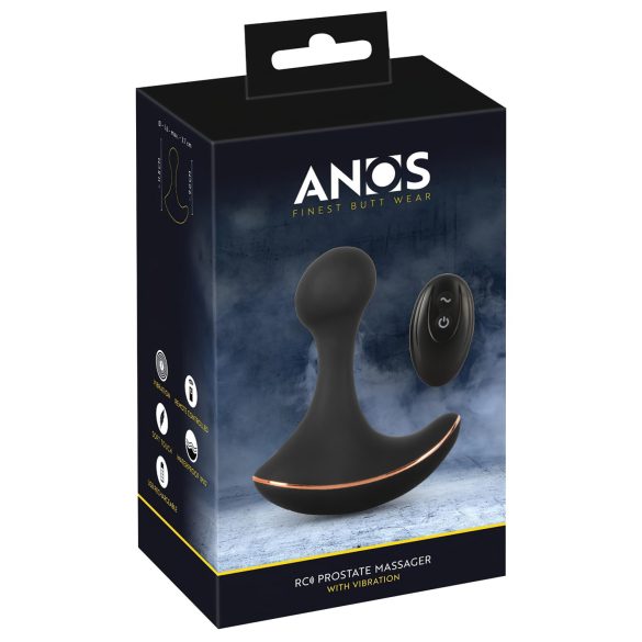 ANOS - waterdichte anaal vibrator (zwart)