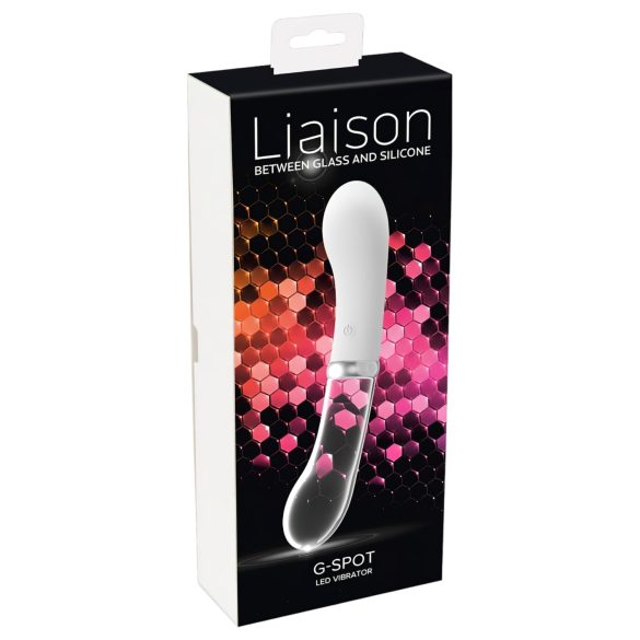 You2toys Liaison - LED vibrator, elegant en verrukkelijk! (transparant-wit)