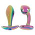 ANOS Regenboog Metaal - Anale Plugset (2 stuks)