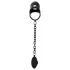 Black Velvets - siliconen peniskooi met buttplug - zwart