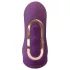 Javida - 4-in-1 vibrator met tong voor clitorisstimulatie (paars)