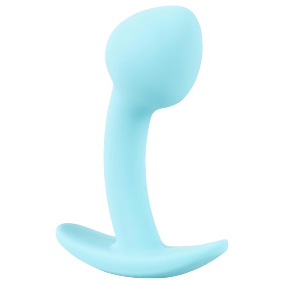 Cuties - mini buttplug - siliconen anaal plug - blauw 2,6 cm