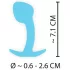 Cuties Mini Butt Plug - siliconen anaalplug (blauw, 2,6 cm)