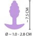 Cuties Mini Buttplug - siliconen anaalplug - paars (2,8cm)