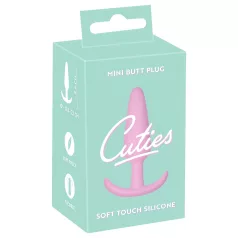 Cuties Mini Butt Plug - siliconen anaalplug (roze, 2,1 cm)