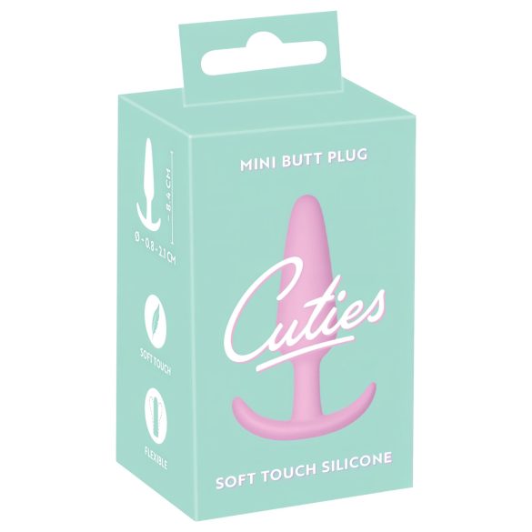 Cuties Mini Anaalplug - siliconen - roze (2,1cm)