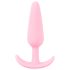 Cuties - mini buttplug - siliconen anaal plug - roze - 2,1 cm