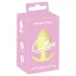 Cuties Mini Butt Plug - siliconen anaal plug (geel, 3,1 cm)