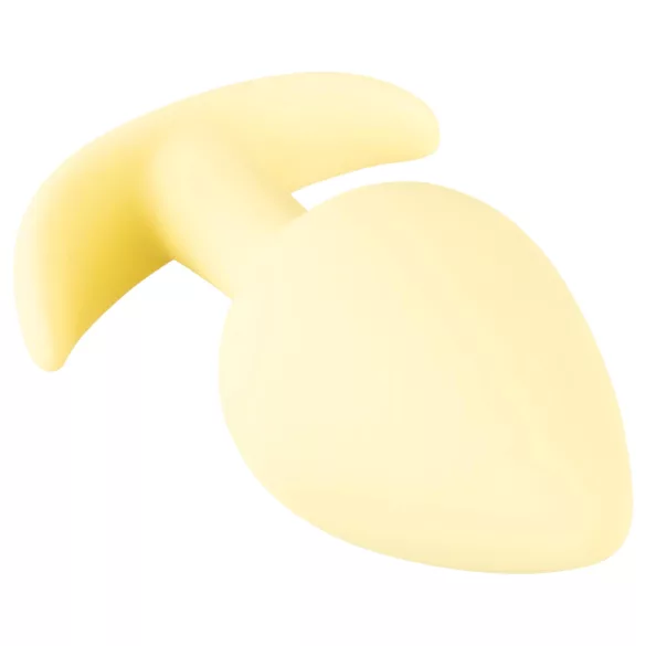 Cuties Mini Butt Plug - siliconen anaal plug (geel, 3,1 cm)
