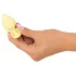Cuties Mini Butt Plug - siliconen anaal plug (geel, 3,1 cm)
