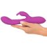 Javida Thumping Rabbit - 3-motorige klitorisstimulator vibrator (paars)