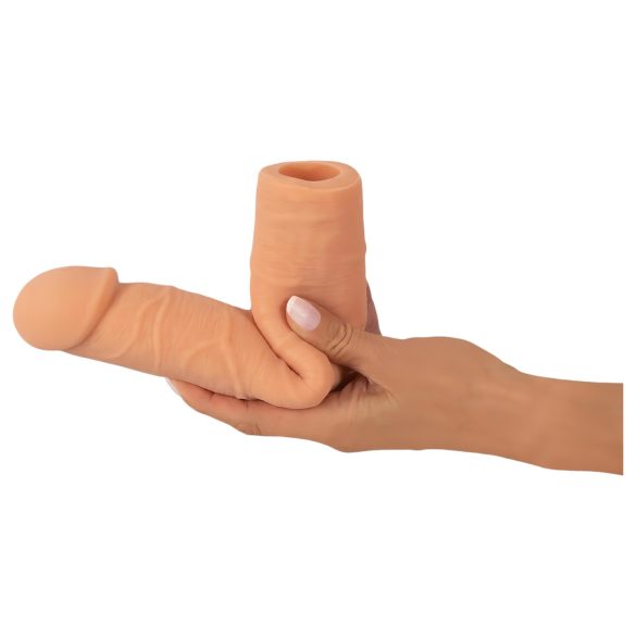 Nature Skin - penisextensie en verdikker - 24cm - realistische penis hoes