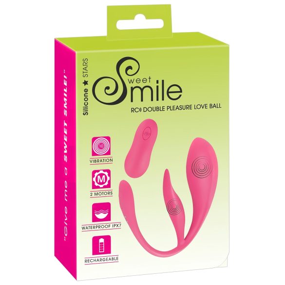 SMILE - oplaadbare, draadloze vibratie-ei (roze)