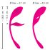 SMILE - oplaadbare, draadloze vibratie-ei (roze)