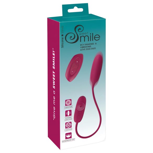 Smile Love Egg Duo - vibrerend ei (geschikt voor anaal+vaginaal gebruik)