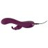 SMILE - oplaadbare vibrator met 3 motoren en clitorisstimulator (paars)