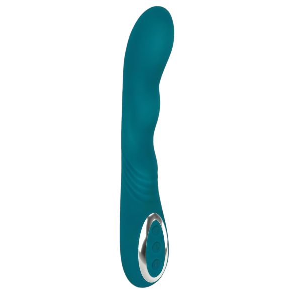 SMILE - Oplaadbare, waterdichte G-spot vibrator met rotatie (groen)