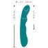 SMILE - Oplaadbare, waterdichte G-spot vibrator met rotatie (groen)