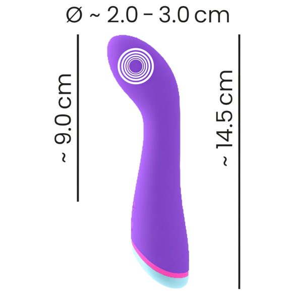 You2Toys - G-spot vibrator - oplaadbaar, waterdicht - siliconen, paars