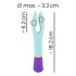 You2Toys kleurrijk - oplaadbare, waterdichte dubbele motor vibrator