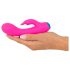 You2Toys kleurrijk - oplaadbare, waterdichte vibrator met clitorisstimulatie (roze)
