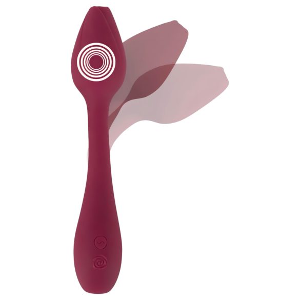 You2Toys Rosenrot - g-spot vibrator - flexibel - rood