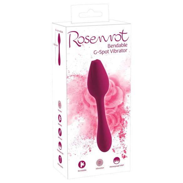 You2Toys Rosenrot - g-spot vibrator - flexibel - rood