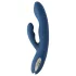 Svakom Aylin - oplaadbare vibrator met pulserende clitorisstimulator - blauw