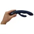 Svakom Aylin - oplaadbare vibrator met pulserende clitorisstimulator - blauw
