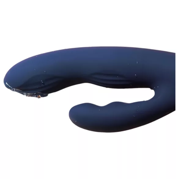 Svakom Aylin - oplaadbare vibrator met pulserende clitorisstimulator - blauw