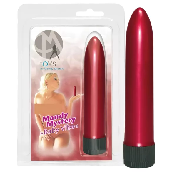 Mini vibrator - compact formaat - parelmoer rood