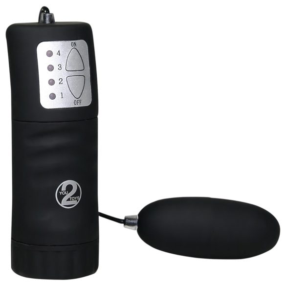 You2Toys - Velvet zwarte vibratie-ei - fluweelzacht