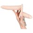 You2Toys - Twee-in-een strap-on vibrator - naturel