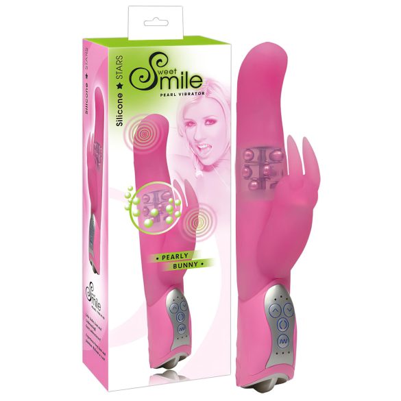 SMILE Pearly Bunny - parel vibrator (roze)