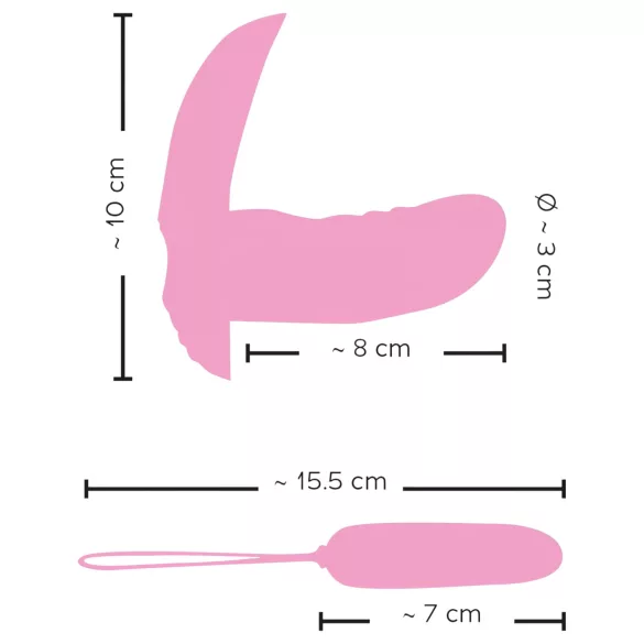SMILE Shelly - Vibrerend eitje met afstandsbediening - Roze