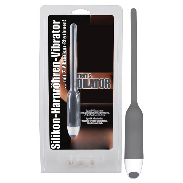 You2Toys - DILATOR - siliconen urinebuis vibrator - grijs (6mm)