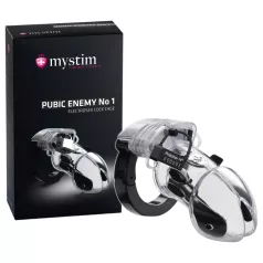   mystim - elektro penis kooi - verstelbaar siliconen afsluiting
