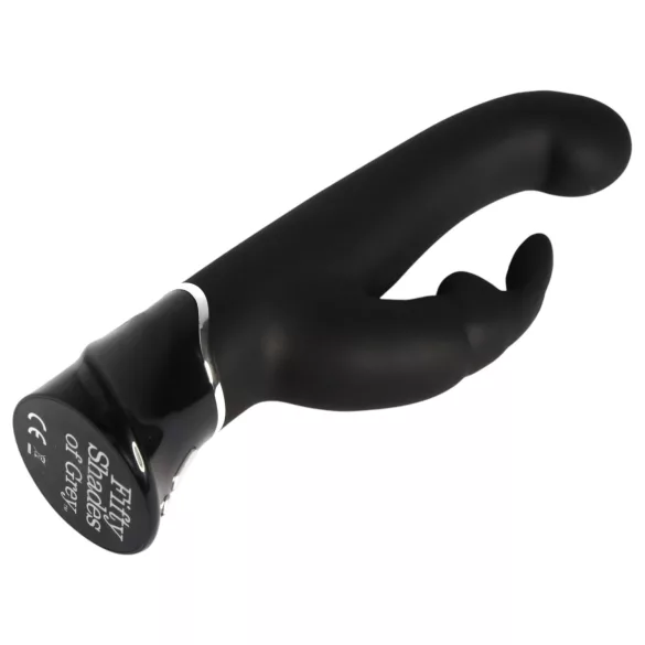 Vijftig tinten grijs Greedy Girl - vibrator met clitorisstimulator (zwart)