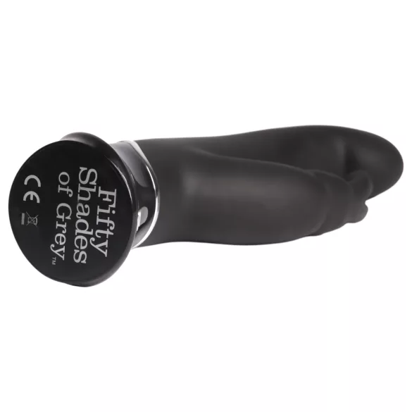 Vijftig tinten grijs Greedy Girl - vibrator met clitorisstimulator (zwart)