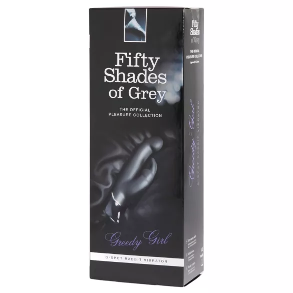 Vijftig tinten grijs Greedy Girl - vibrator met clitorisstimulator (zwart)